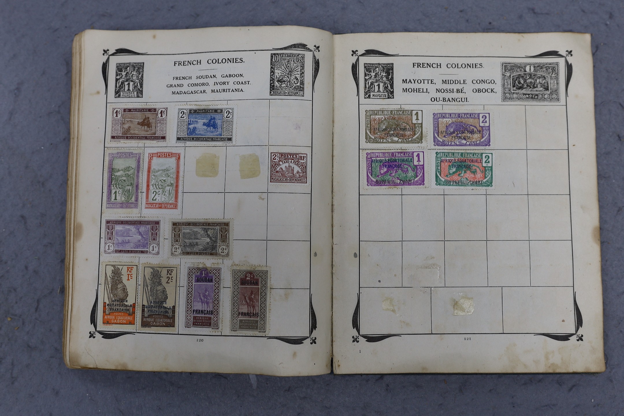 Stamps: Great Britain and British Commonwealth in four albums, with 3x 1penny black used, 1891 £1 green used, 1penny Mulready used, plus Gibraltar, India, Australian, and United States
